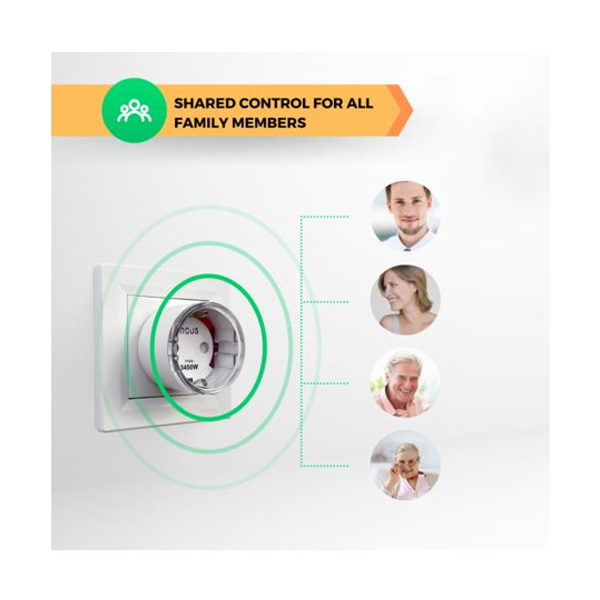 NOUS Smart WiFi zásuvka A1 15A 4ks NOUS Smart WiFi zásuvka A1 15A 4ks