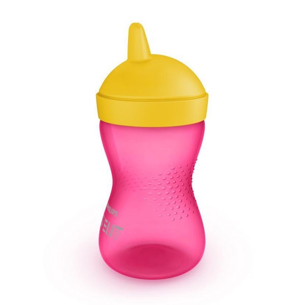 Philips Avent Hrnček 300 ml Grippy s mäkkým náustkom dievča