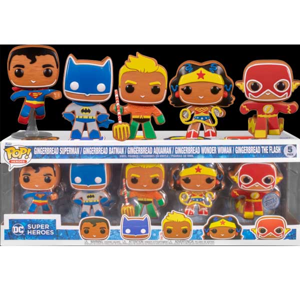 POP! 5 Pack DC Heroes Gingerbread (DC) Special Edition