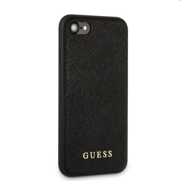 Zadný kryt Guess Saffiano PU Silicone pre Apple iPhone 7/8/SE20/SE22, čierna