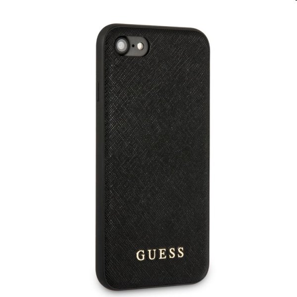 Zadný kryt Guess Saffiano PU Silicone pre Apple iPhone 7/8/SE20/SE22, čierna Zadný kryt Guess Saffiano PU Silicone pre Apple iPhone 7/8/SE20/SE22, čierna