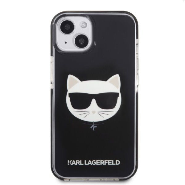 Zadný kryt Karl Lagerfeld TPE Choupette Head pre Apple iPhone 13, čierna