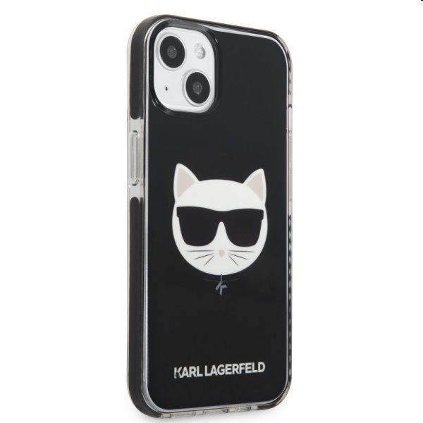 Puzdro Karl Lagerfeld TPE Choupette Head pre Apple iPhone 13, čierne