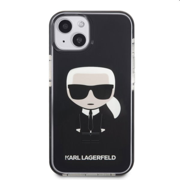 Zadný kryt Karl Lagerfeld TPE Full Body Ikonik pre Apple iPhone 13 mini, čierna