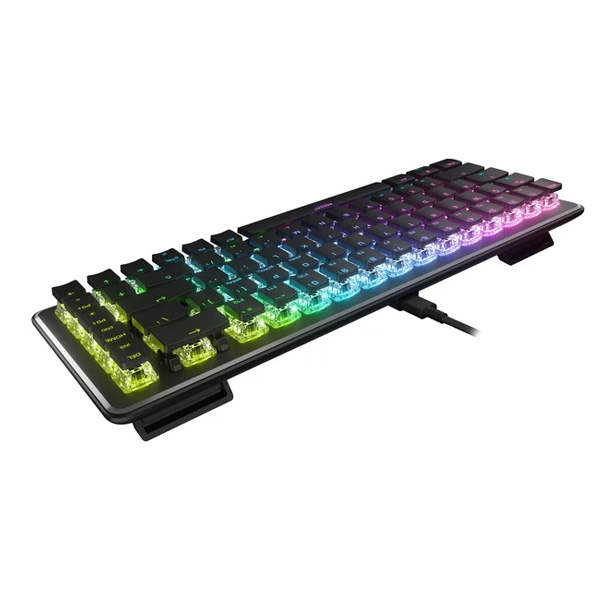 Herná klávesnica Roccat Vulcan II Mini, Red Switch, RGB LED, US, čierna