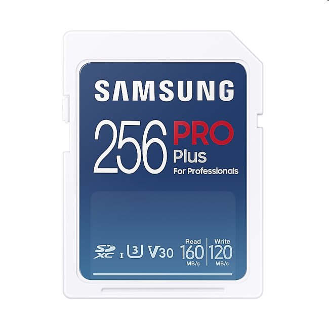 Samsung PRO Plus SDXC 256 GB, USB adaptér