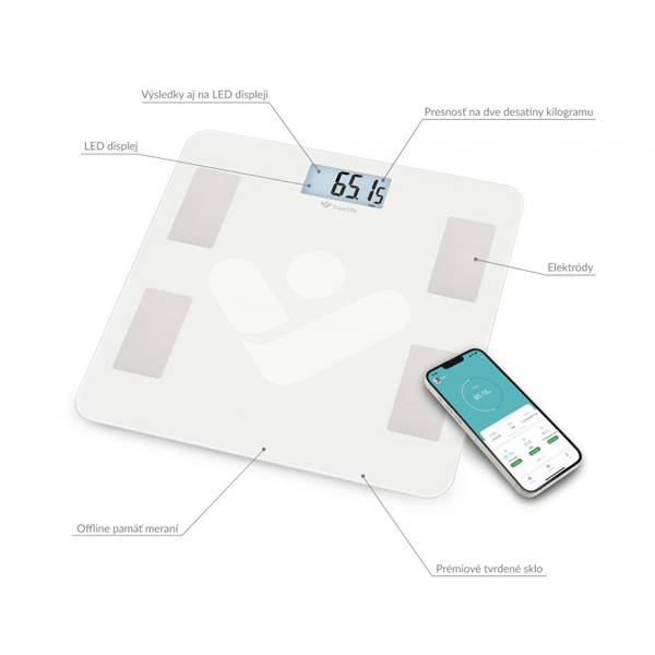 TrueLife FitScale W4 BT, inteligentná osobná váha