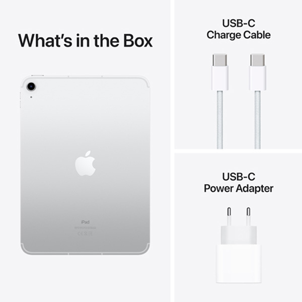 Apple iPad 10.9" (2022) Wi-Fi 256 GB, strieborná