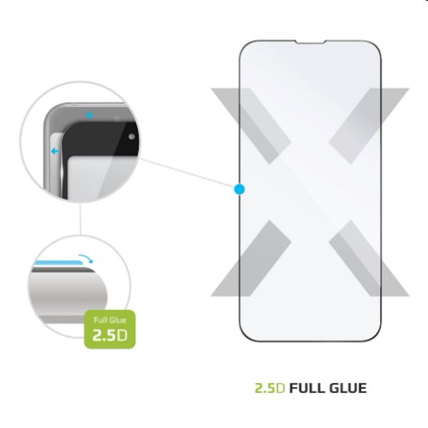 FIXED Full-Cover ochranné tvrdené sklo pre Apple iPhone 13 Pro Max, čierna