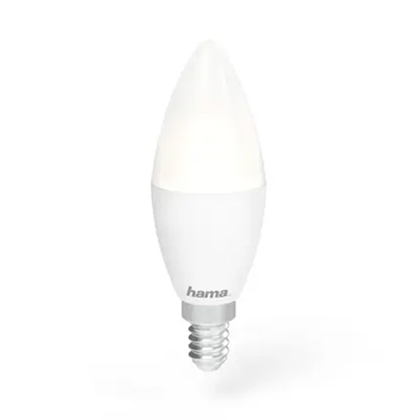 Hama SMART WiFi LED žiarovka, E14, 5,5 W, RGBW, stmievateľná Hama SMART WiFi LED žiarovka, E14, 5,5 W, RGBW, stmievateľná
