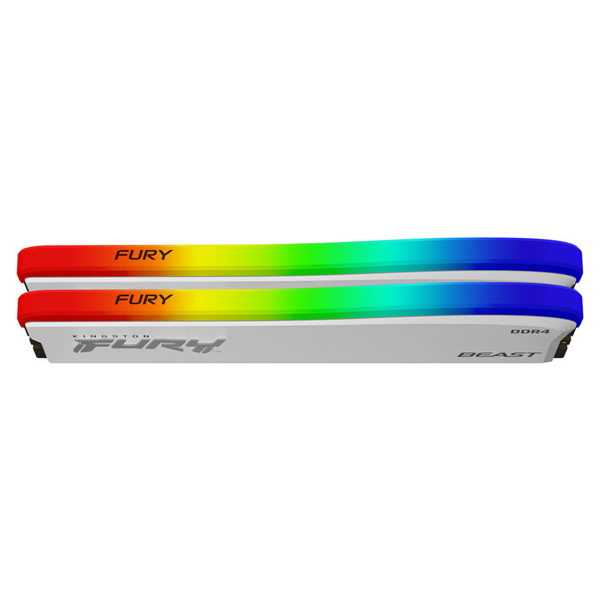 Kingston Pamäťová sada Fury Beast White DDR4 16 GB 3200 MHz CL16 2x8 GB RGB, biela