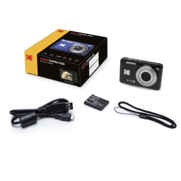 Kodak Friendly Zoom FZ55, čierny