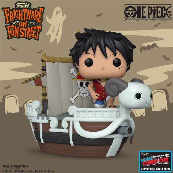 Funko Pop One Piece Luffy With Going Merry 111 Fall Convention Limited  Edition - Action Figures - AliExpress