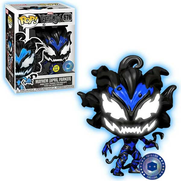 POP! Venom Mayhem April Parker (Marvel) Pop In A Box Exclusive Glow in the Dark