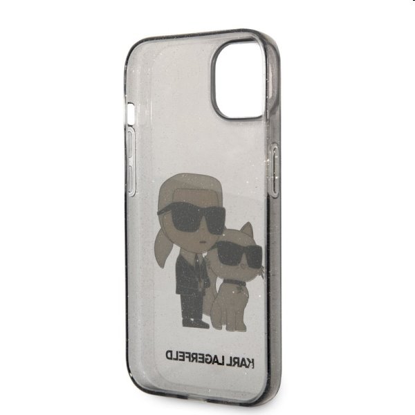 Zadný kryt Karl Lagerfeld IML Glitter Karl and Choupette NFT pre Apple iPhone 14 Plus, čierna Zadný kryt Karl Lagerfeld IML Glitter Karl and Choupette NFT pre Apple iPhone 14 Plus, čierna