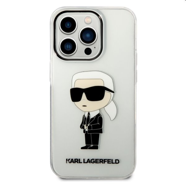 Zadný kryt Karl Lagerfeld IML Ikonik NFT pre Apple iPhone 14 Pro, transparentná Zadný kryt Karl Lagerfeld IML Ikonik NFT pre Apple iPhone 14 Pro, transparentná