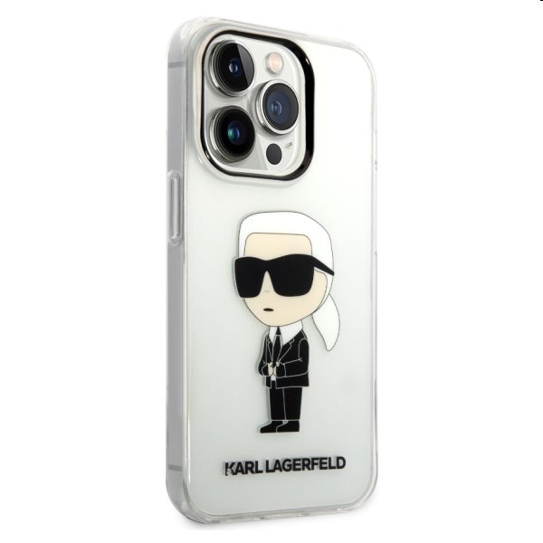 Zadný kryt Karl Lagerfeld IML Ikonik NFT pre Apple iPhone 14 Pro, transparentná