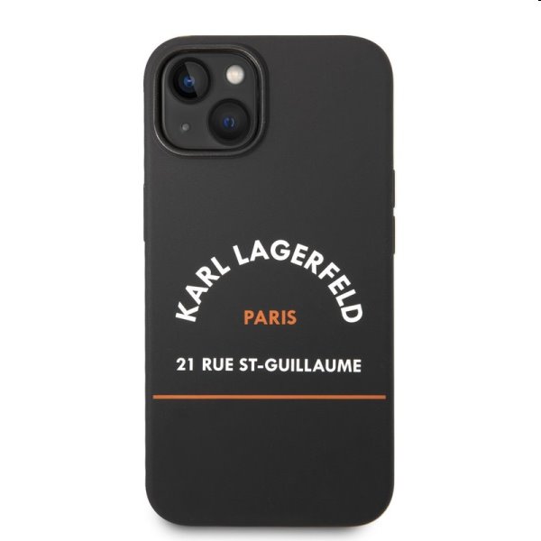 Zadný kryt Karl Lagerfeld Rue St Guillaume pre Apple iPhone 14, čierna