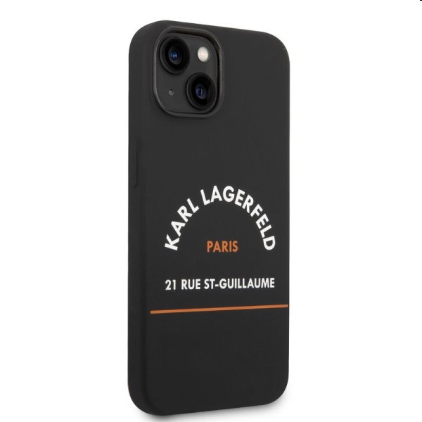 Zadný kryt Karl Lagerfeld Rue St Guillaume pre Apple iPhone 14, čierna
