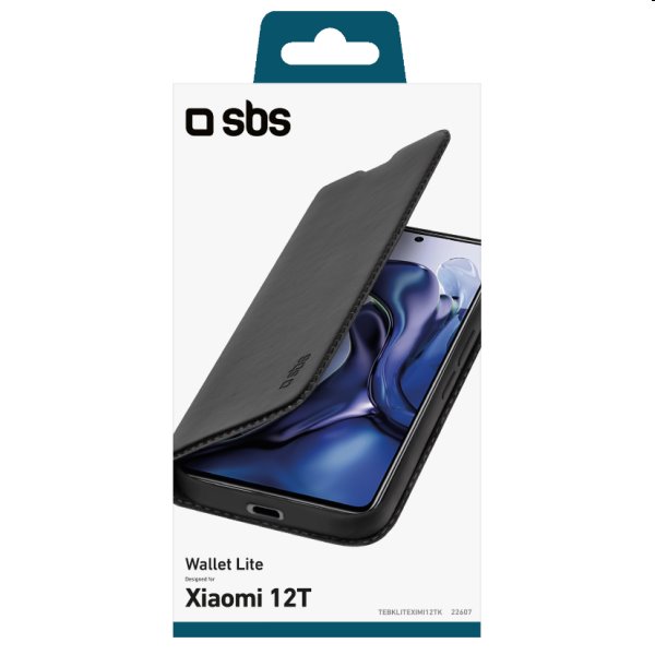 Knižkové puzdro SBS Book Wallet Lite pre Xiaomi 12T Pro/12T, čierna Knižkové puzdro SBS Book Wallet Lite pre Xiaomi 12T Pro/12T, čierna