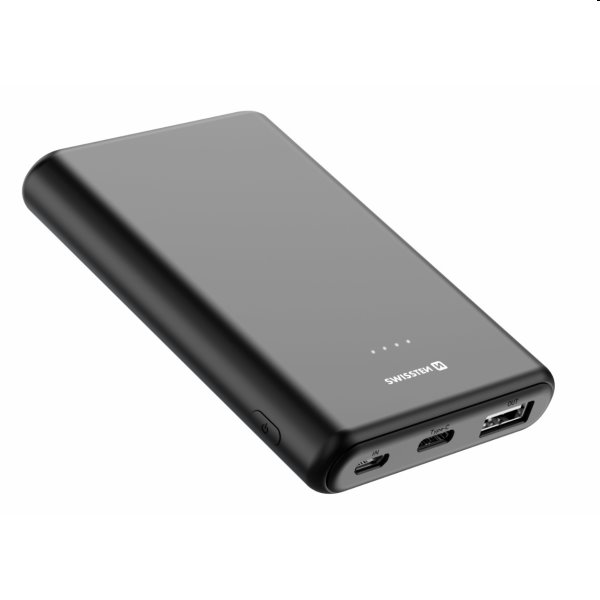 Swissten Power Line powerbanka 5 000 mAh 10 W, čierna Swissten Power Line powerbanka 5 000 mAh 10 W, čierna