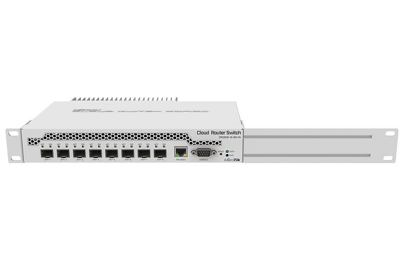 MIKROTIK RouterBOARD Cloud Router Switch CRS309-1G-8S+IN + L5 (800MHz; 512MB RAM; 1x GLAN; 8x SFP+) desktop
