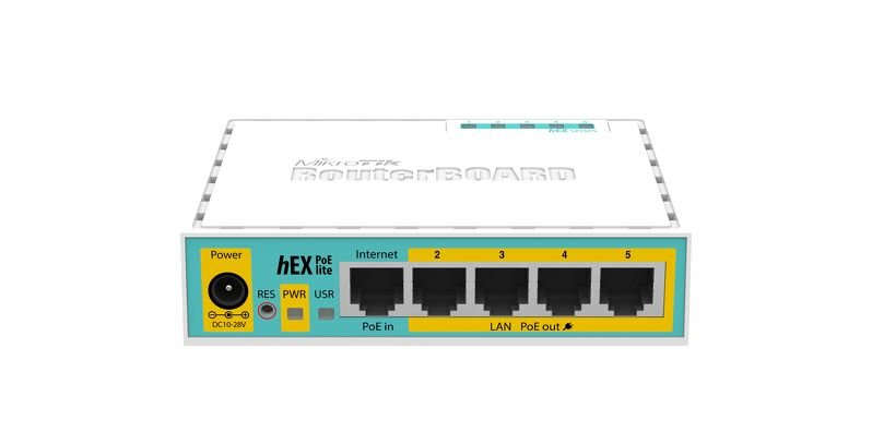 MIKROTIK RouterBOARD hEX PoE lite + L4 (650MHz, 64 MB RAM, 5xLAN switch, USB, plastic case, zdroj) MIKROTIK RouterBOARD hEX PoE lite + L4 (650MHz, 64 MB RAM, 5xLAN switch, USB, plastic case, zdroj)