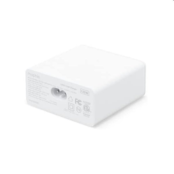 Mophie Sieťový adaptér GaN PD 120 W USB-C, biela Mophie Sieťový adaptér GaN PD 120 W USB-C, biela