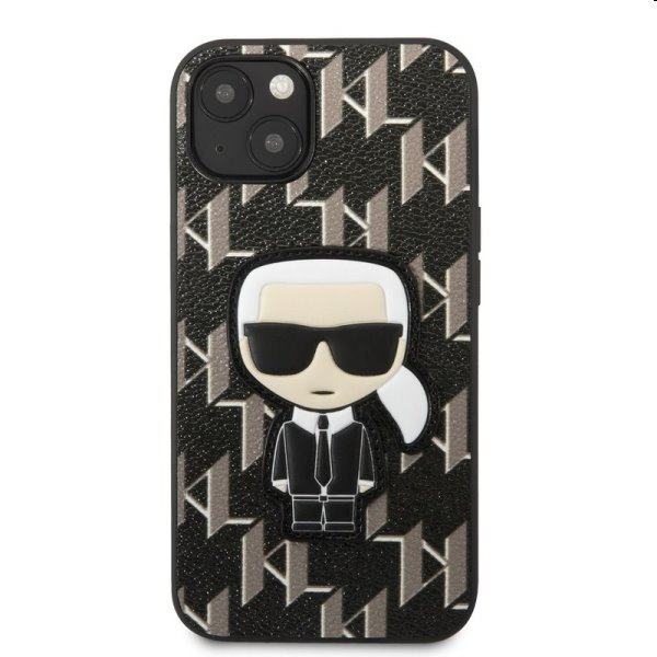 Zadný kryt Karl Lagerfeld Monogram Ikonik pre Apple iPhone 13 mini, čierna