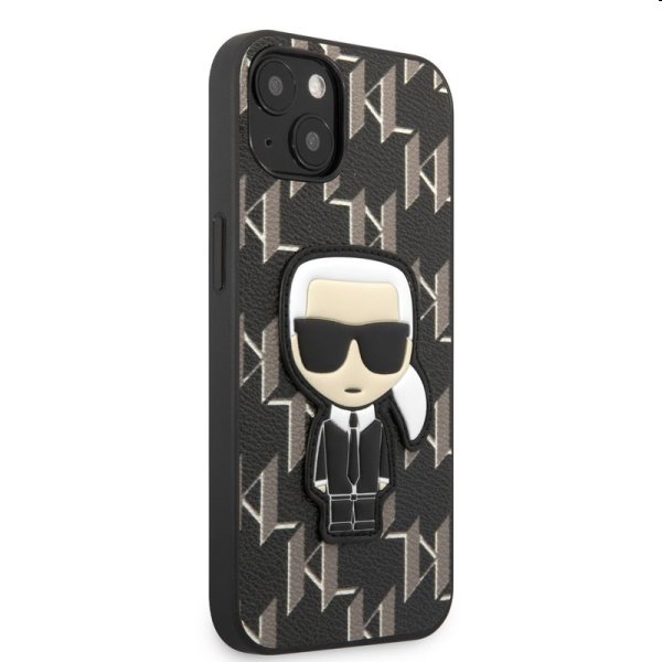 Zadný kryt Karl Lagerfeld Monogram Ikonik pre Apple iPhone 13 mini, čierna