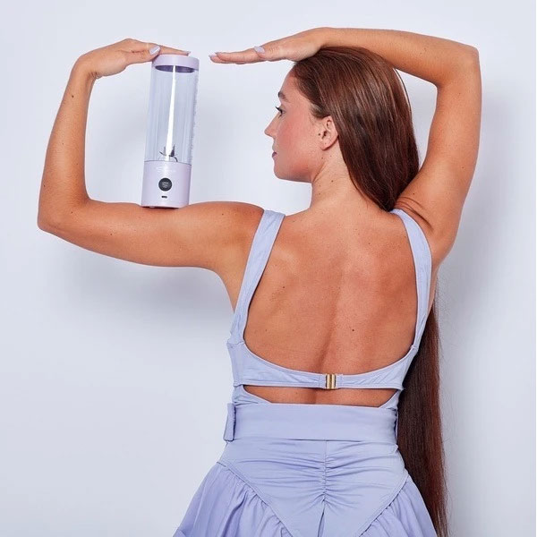 FitStream Pro Lavander , prenosný, USB nabíjatelný mixér