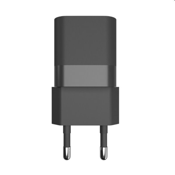 FIXED Sieťová mini nabíjačka USB-C/USB, PD, QC 3.0, 20 W, čierna