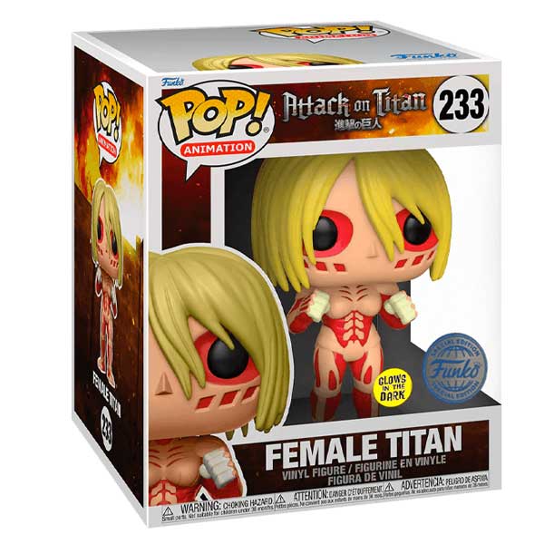 POP! Animation: Female Titan (Attack on Titan) Special Edition 15 cm (Glows in The Dark)