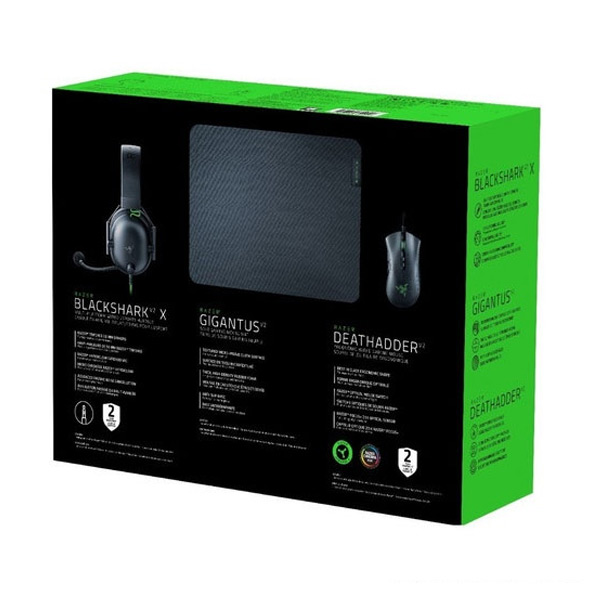 Set Razer Battle Bundle (BlackShark V2 X, Death Adder V2, Gigantus V2 Medium)