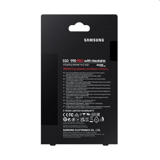 Samsung SSD disk 990 PRO s chladičom, 1 TB, NVMe M.2