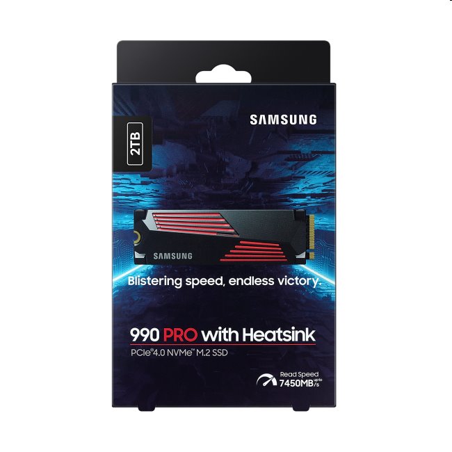 Samsung SSD disk 990 PRO s chladičom, 2 TB, NVMe M.2