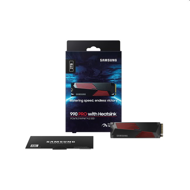 Samsung SSD 990 PRO s chladičom, 2TB, NVMe M.2