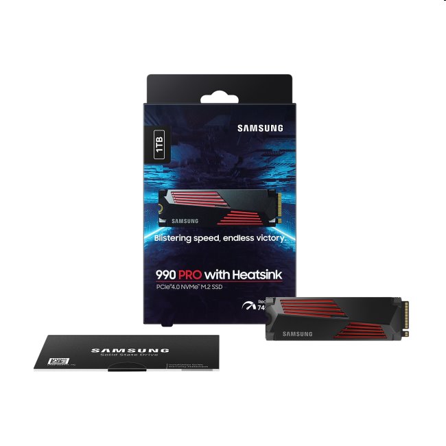 Samsung SSD disk 990 PRO s chladičom, 1 TB, NVMe M.2 Samsung SSD disk 990 PRO s chladičom, 1 TB, NVMe M.2