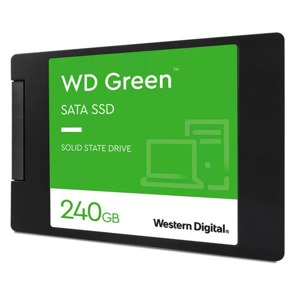 WD 240 GB Green SSD disk 2,5"/SATAIII, 540 MB/ 465 MB, 7 mm