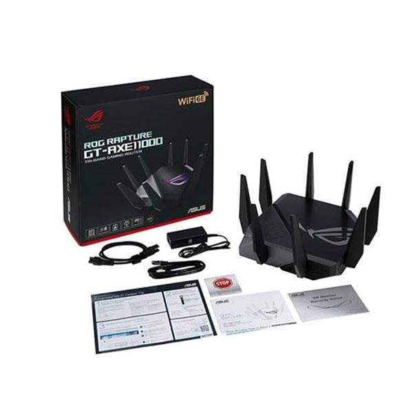 Asus ROG Rapture GT-AXE11000 trojpásmový Wi-Fi 6E router Asus ROG Rapture GT-AXE11000 trojpásmový Wi-Fi 6E router