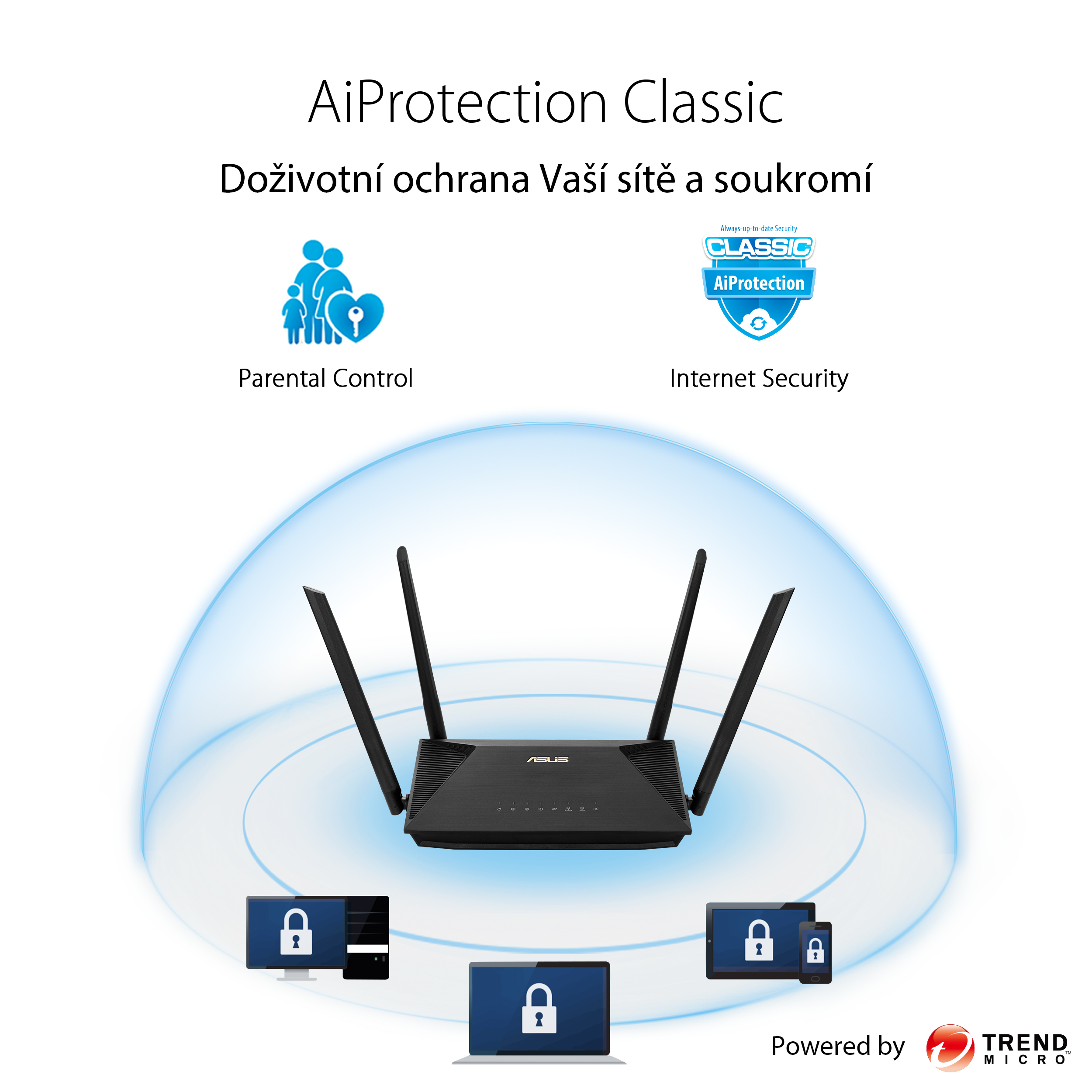 Asus RT-AX53U dvojpásmový Wi-Fi 6 router