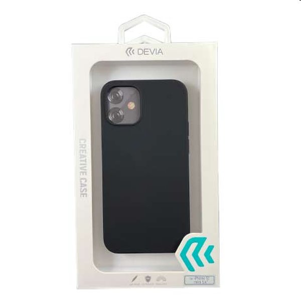 Devia kryt Nature Series Silicone Case pre Apple iPhone 12 mini, čierne