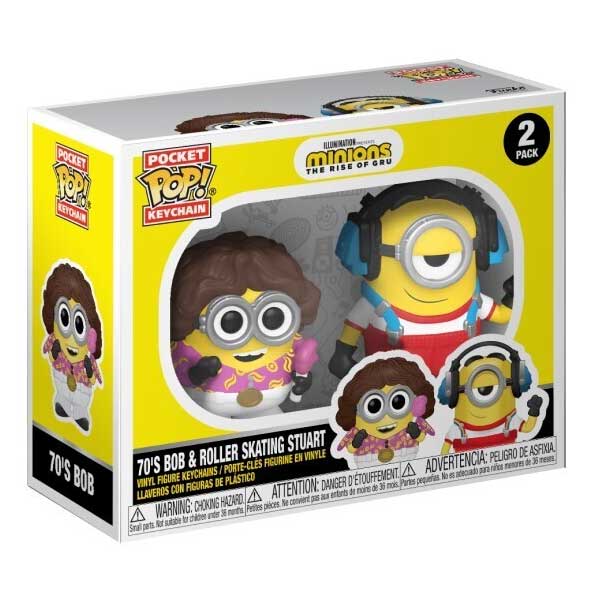 Funko POP! 2 Pack Kľúčenky Bob & Roller Skating Stuart (Minions)