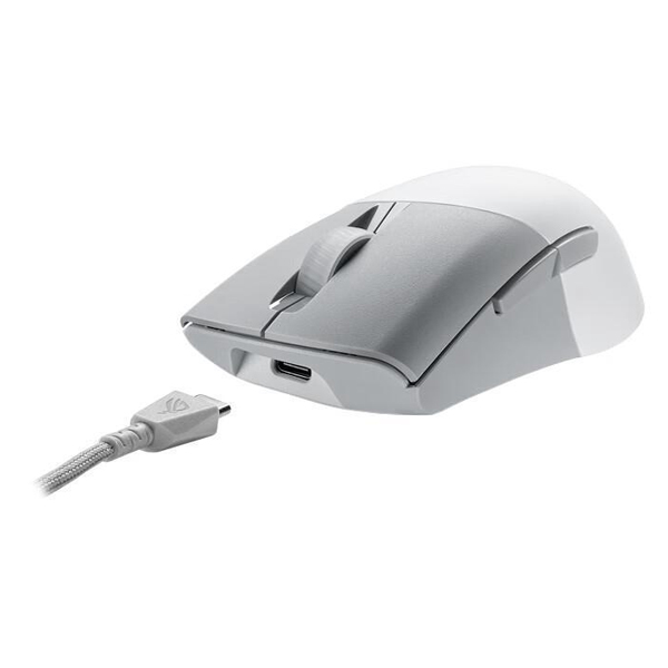 Herná bezdrôtová myš ASUS ROG Keris Aimpoint Lightweight RGB, biela Herná bezdrôtová myš ASUS ROG Keris Aimpoint Lightweight RGB, biela