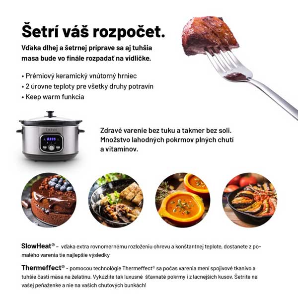 Lauben Multi Cooker 3500SB, multifunkčný hrniec