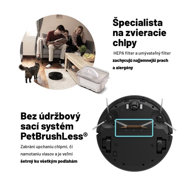 Lauben robotický vysávač 15BB, čierny Lauben robotický vysávač 15BB, čierny