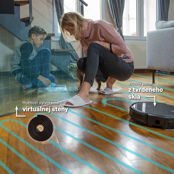 Lauben robotický vysávač 26BB, čierny Lauben robotický vysávač 26BB, čierny