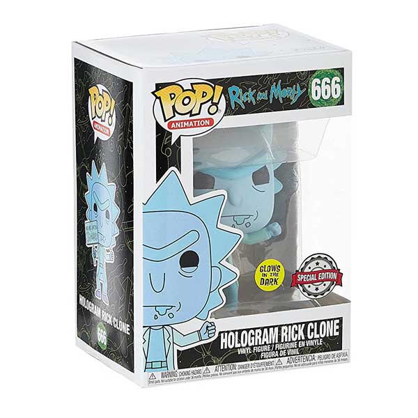 POP! Animation: Hologram Rick Clone (Rick & Morty) Special Edition (Glows in The Dark)