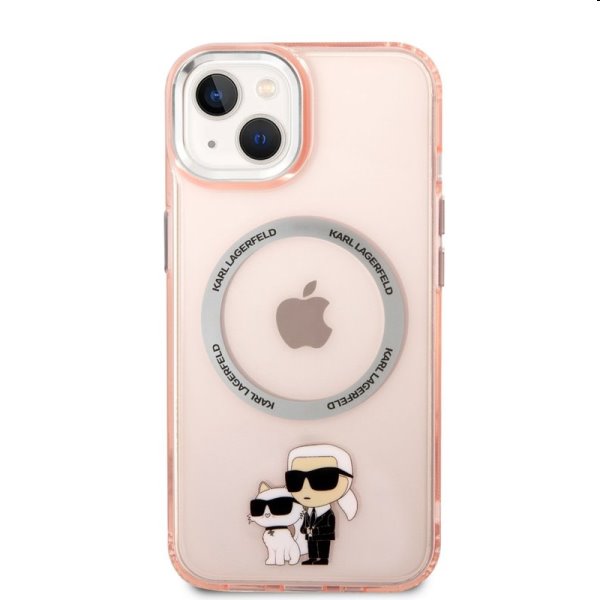 Zadný kryt Karl Lagerfeld MagSafe IML Karl and Choupette NFT pre Apple iPhone 14 Plus, ružová