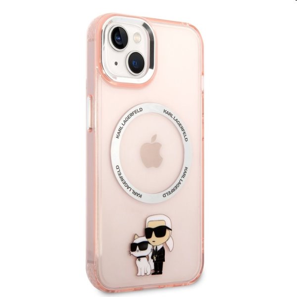 Zadný kryt Karl Lagerfeld MagSafe IML Karl and Choupette NFT pre Apple iPhone 14 Plus, ružová